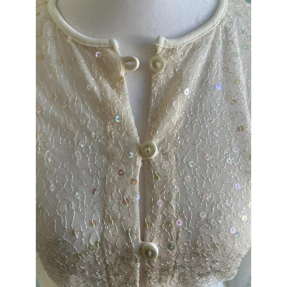 Vintage Victoria’s Secret Lace Sequin Cardigan – Made in Canada (Size S) - Picture 5 of 5